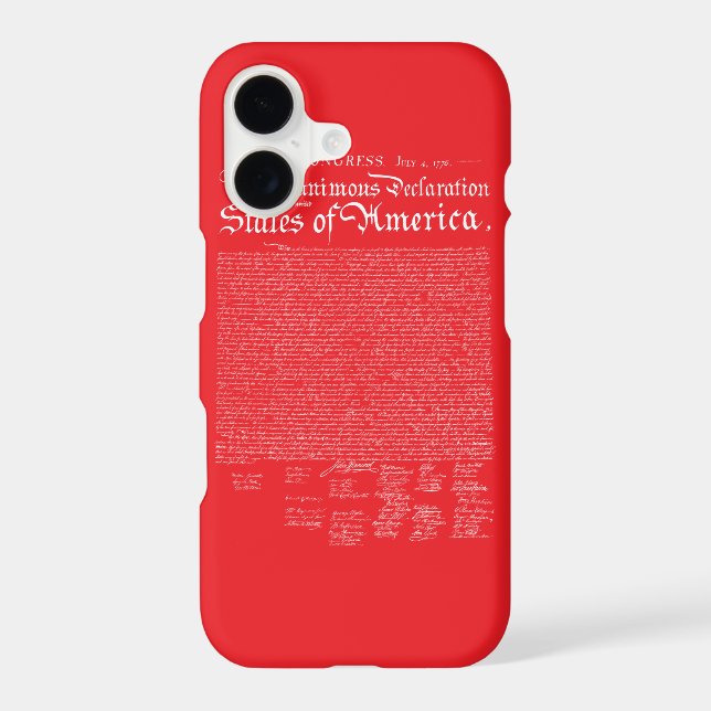 US Declaration of Independence (Back)