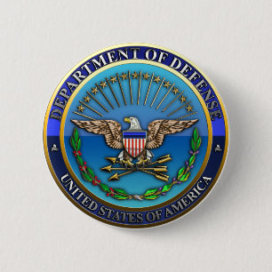 US Department of Defence (DoD) 2 Inch Round Button