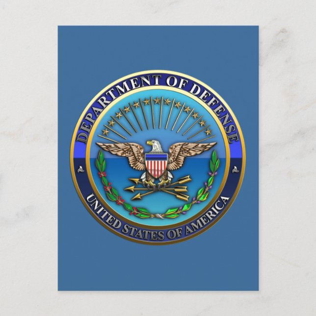 US Department of Defence (DoD) Postcard (Front)