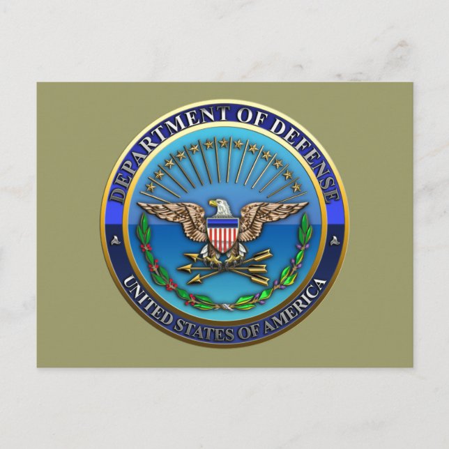 US Department of Defence (DoD) Postcard (Front)