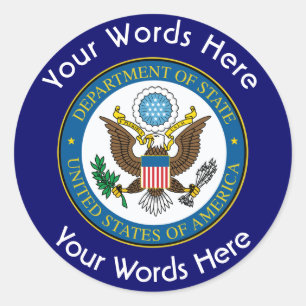 US Department Of State Custom Sticker