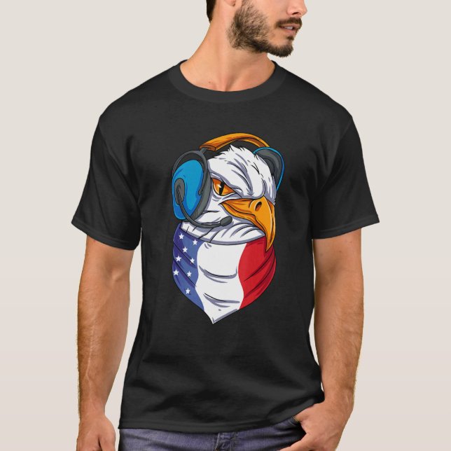 US Eagle Head American T-Shirt (Front)