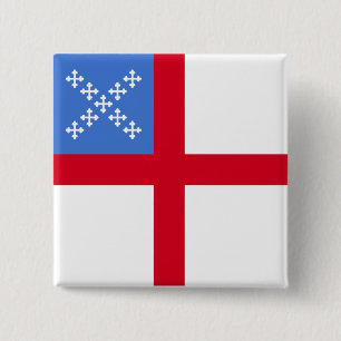 Us Episcopal Church, religious 2 Inch Square Button
