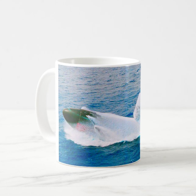 US FAST ATTACK SOUS-MARINE - SSN-762 Mug (Devant gauche)