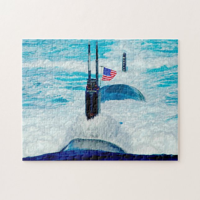 US FAST ATTACK SUBMARINE – SSN-770 (11x14 INCH) Jigsaw Puzzle (Horizontal)