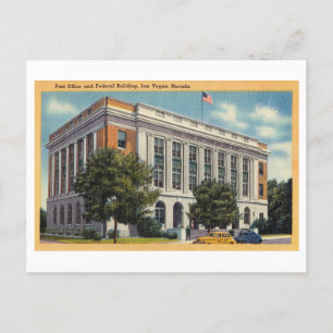 US Federal Building in Las Vegas, Nevada, Vintage Postcard