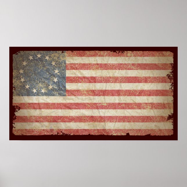 US Flag 1776 Poster (Front)