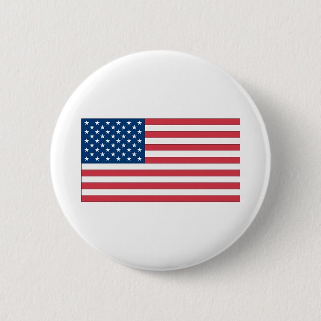 US Flag 2 Inch Round Button (Front)