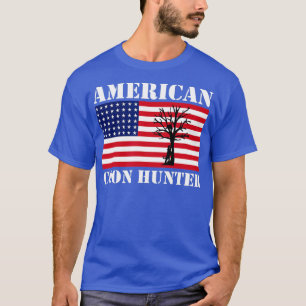 US Flag American Coon Hunter Coon Hunting T-Shirt