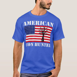 US Flag American Coon Hunter Coon Hunting  T-Shirt