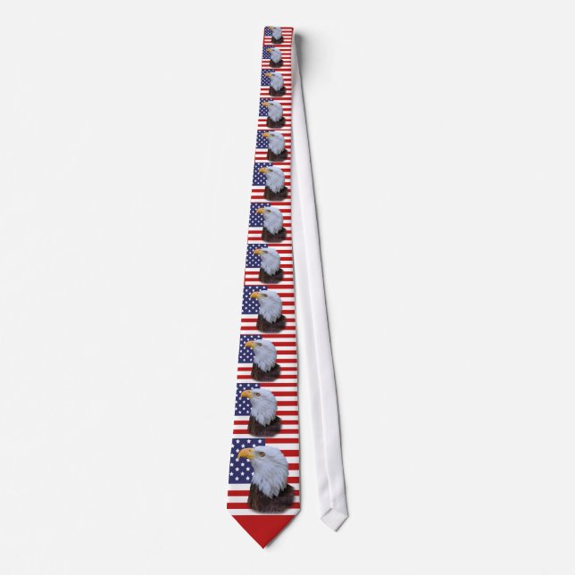 US Flag and American Eagle Tie (Front)