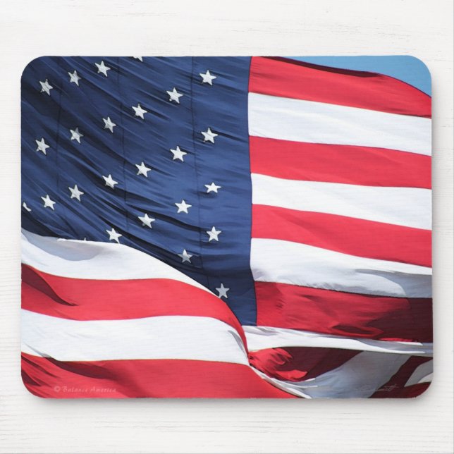 US Flag Art Mousepad (Front)