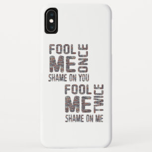 US Flag Black and White Vintage Retro iPhone XS Max Case