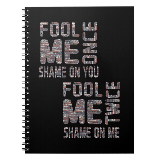 US Flag Black and White Vintage Retro Notebook (Front)