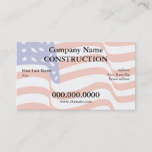 US Flag Business Card