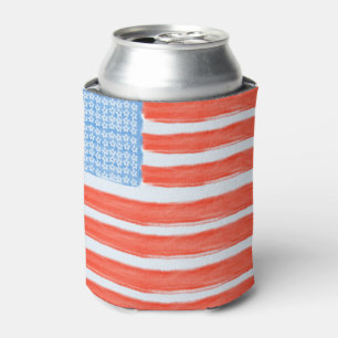 US Flag Can Cooler