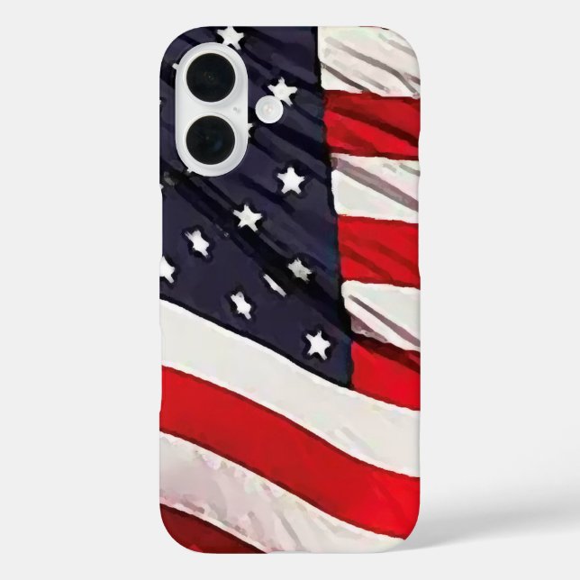 US Flag Case-Mate iPhone Case (Back)
