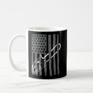 Us Flag Chainsaw Woodworker Logger Coffee Mug