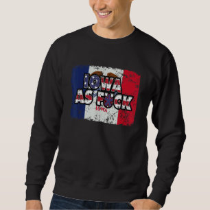 Us Flag Citizen Proud America State Flag Iowa Sweatshirt