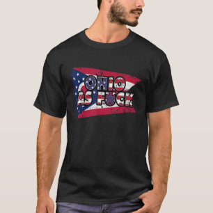 Us Flag Citizen Proud America State Flag Ohio T-Shirt