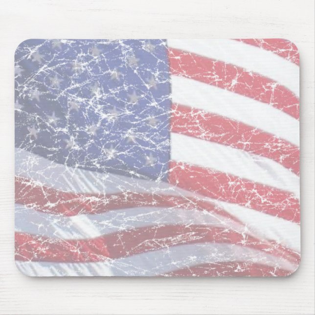 US Flag - distressed Mouse Pad (Front)