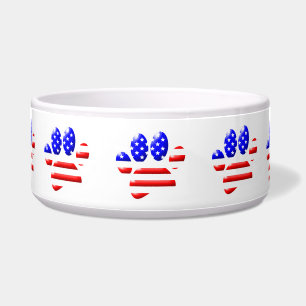 US Flag Dog Paw Print
