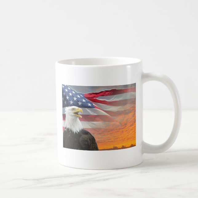 US Flag Eagle Mug (Right)