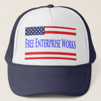 US Flag Free Enterprise Works Hat