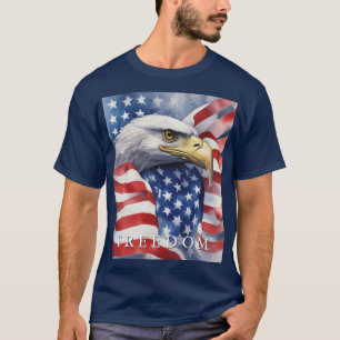 US Flag Freedom Eagle Motivational Inspirational T-Shirt
