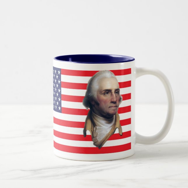 US Flag George Washington Mug (Right)