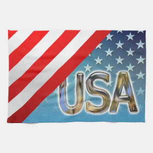 US Flag Kitchen Towel