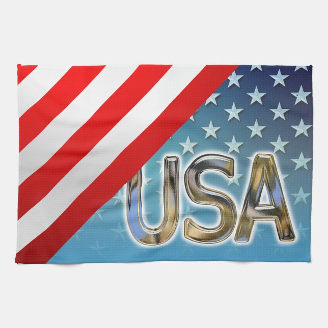US Flag Kitchen Towel (Horizontal)