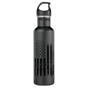 US Flag Knife Enthusiast Knife Collection 710 Ml Water Bottle