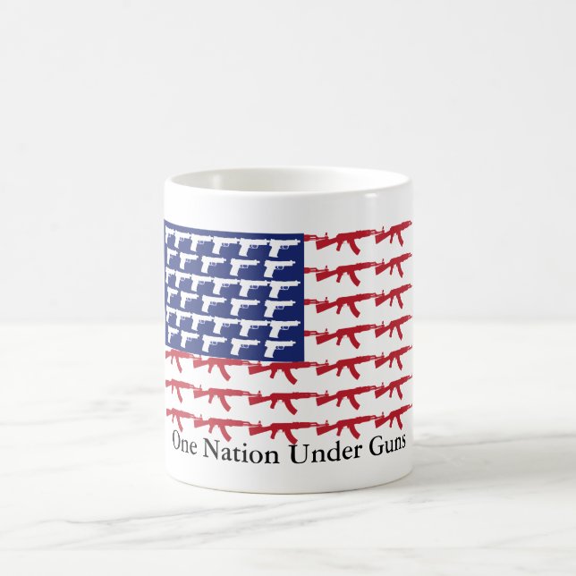 US Flag NO Gun Control Coffee Mug (Center)