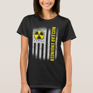 US Flag Nuclear Engineer T-Shirt