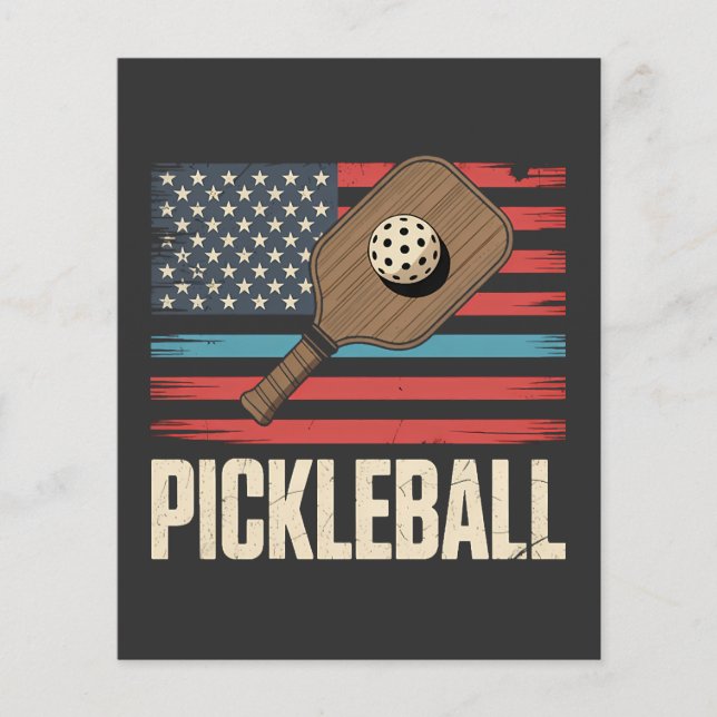 US Flag Pickleball Flyer (Front)
