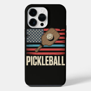 US Flag Pickleball iPhone 14 Pro Max Case