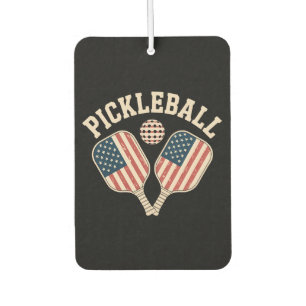 US Flag Pickleball Player Air Freshener