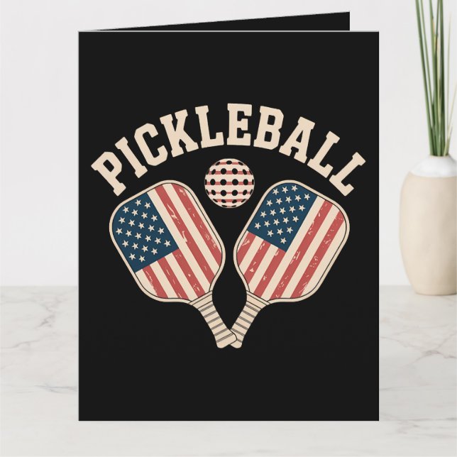 US Flag Pickleball Player Card (Front)
