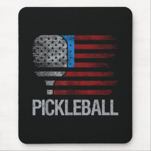 US Flag Pickleball Player Paddleball Lover Mouse Pad