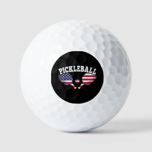 US Flag Pickleball Player Vintage Pickle Ball Love
