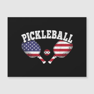 US Flag Pickleball Player Vintage Pickle Ball Love