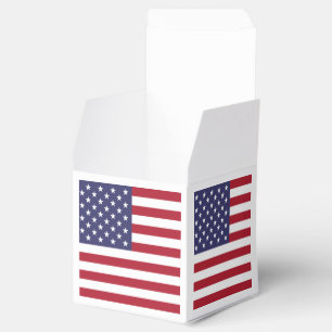 US flag red white and blue American patriotic Favor Box