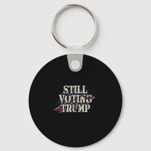 Us Flag Retro Trump Shirt - Voting Convicted Felon Keychain