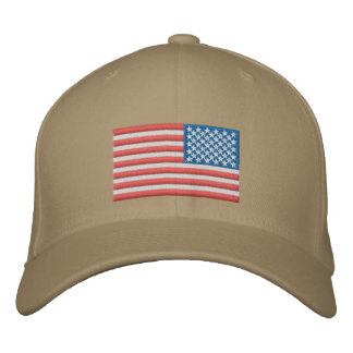 US Flag - Reversed Embroidered Hat