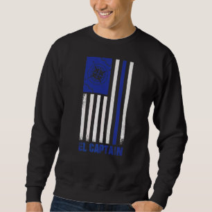 Us Flag Sailing El Captain Sweatshirt