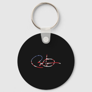 Us Flag Signature 44-48 Obama For President '2 Keychain