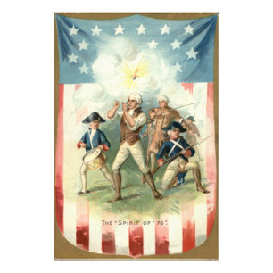 US Flag Spirit of 76 Soldier Drummer Boy Photo Print