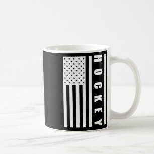 Us Flag Sport Goalie Hockey Player American Pride  Coffee Mug