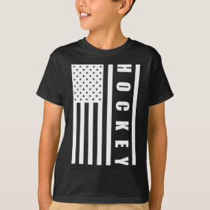 Us Flag Sport Goalie Hockey Player American Pride T-Shirt